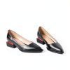 LingxiaUne Womens Pumps Pointed Toe Low Heel Dress Shoes-6