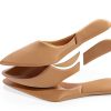 LingxiaUne Womens Pumps Pointed Toe Low Heel Dress Shoes-4