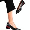 LingxiaUne Womens Pumps Pointed Toe Low Heel Dress Shoes-5
