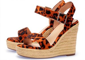Womens Wedge Sandals Ankle Strap Platform Heel Summer-0