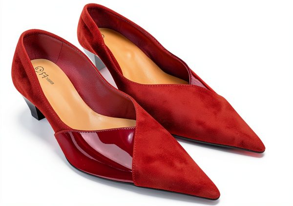 Coutgo Womens Pumps Stiletto Heels Pointed Toe Slip On-3