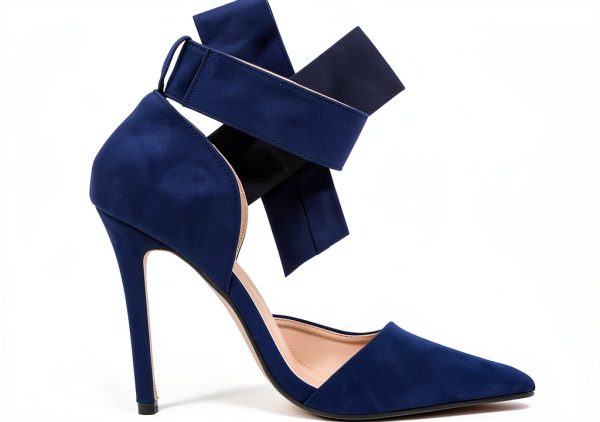 CS-3374 Womens Pumps Stiletto Heel Pointed Toe Bowknot-4