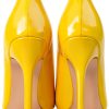Pavo Womens Pumps Stiletto Heel V-Cut Ankle Design-4