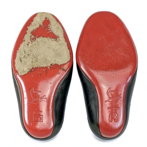Angelus Walk on Red Paint Restorer Shoe Sole Repair-1