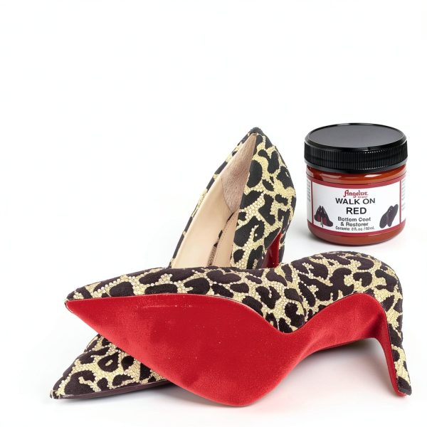 Angelus Walk on Red Paint Restorer Shoe Sole Repair-3