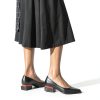 LingxiaUne Womens Pumps Pointed Toe Low Heel Dress Shoes-2