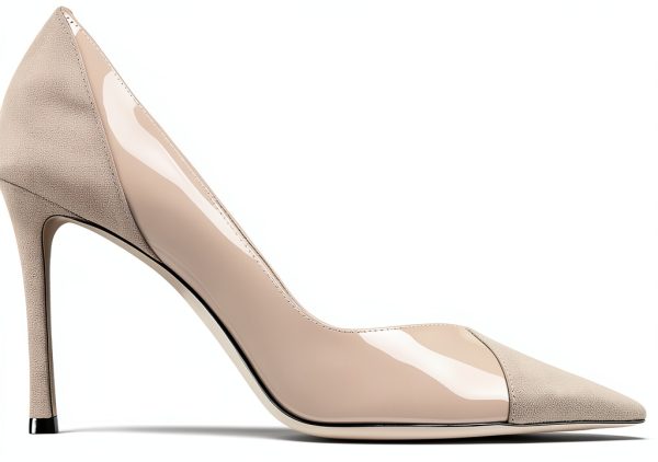 Coutgo Womens Pumps Stiletto Heels Pointed Toe Slip On-2