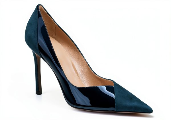 Coutgo Womens Pumps Stiletto Heels Pointed Toe Slip On-3