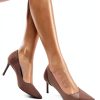 Coutgo Womens Pumps Stiletto Heels Pointed Toe Slip On-1