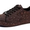 Rhinestone Sneakers Womens Sparkly Mesh Fashion Shoes-0