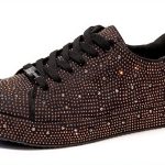 Rhinestone Sneakers Womens Sparkly Mesh Fashion Shoes-0