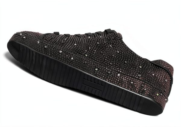 Rhinestone Sneakers Womens Sparkly Mesh Fashion Shoes-4