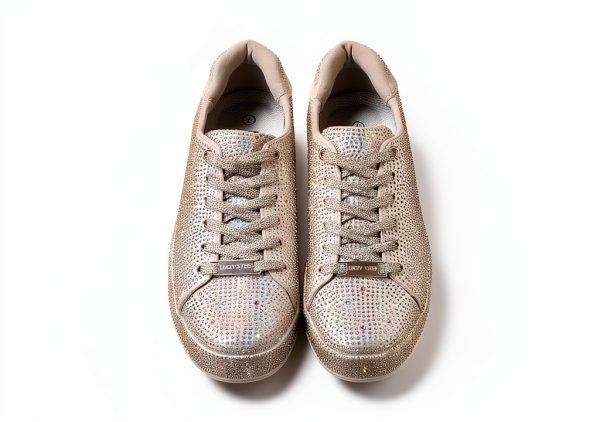 Rhinestone Sneakers Womens Sparkly Mesh Fashion Shoes-7