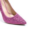 Rhinestone High Heels Womens Sparkling Pointed Toe Pumps-1