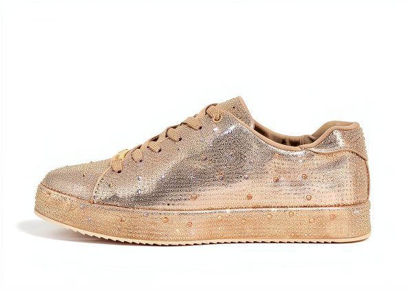 Rhinestone Sneakers Womens Sparkly Mesh Fashion Shoes-3