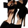 CS-3374 Womens Pumps Stiletto Heel Pointed Toe Bowknot-4