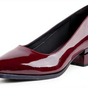 LingxiaUne Womens Pumps Pointed Toe Low Heel Dress Shoes-0