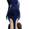 CS-3374 Womens Pumps Stiletto Heel Pointed Toe Bowknot-5
