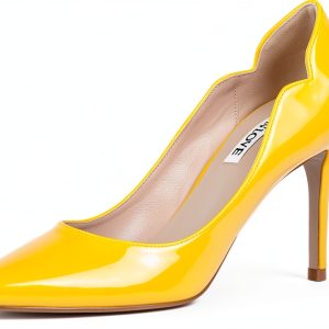 Pavo Womens Pumps Stiletto Heel V-Cut Ankle Design-0