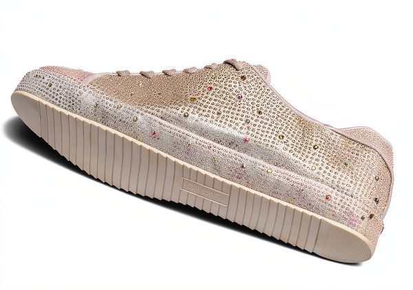 Rhinestone Sneakers Womens Sparkly Mesh Fashion Shoes-4