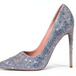 Rhinestone High Heels Womens Sparkling Pumps Party Shoes-0
