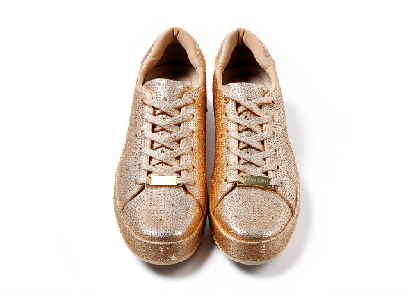 Rhinestone Sneakers Womens Sparkly Mesh Fashion Shoes-5