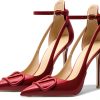 Pavo Womens Pumps Pointed Toe Ankle Strap High Heel Shoes-3