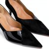 Coutgo Womens Pumps Stiletto Heels Pointed Toe Slip On-4