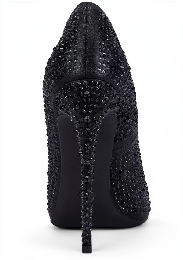 Rhinestone High Heels Womens Sparkling Pumps 4.7 Inch Heel-3