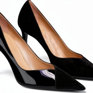 Coutgo Womens Pumps Stiletto Heels Pointed Toe Slip On-0