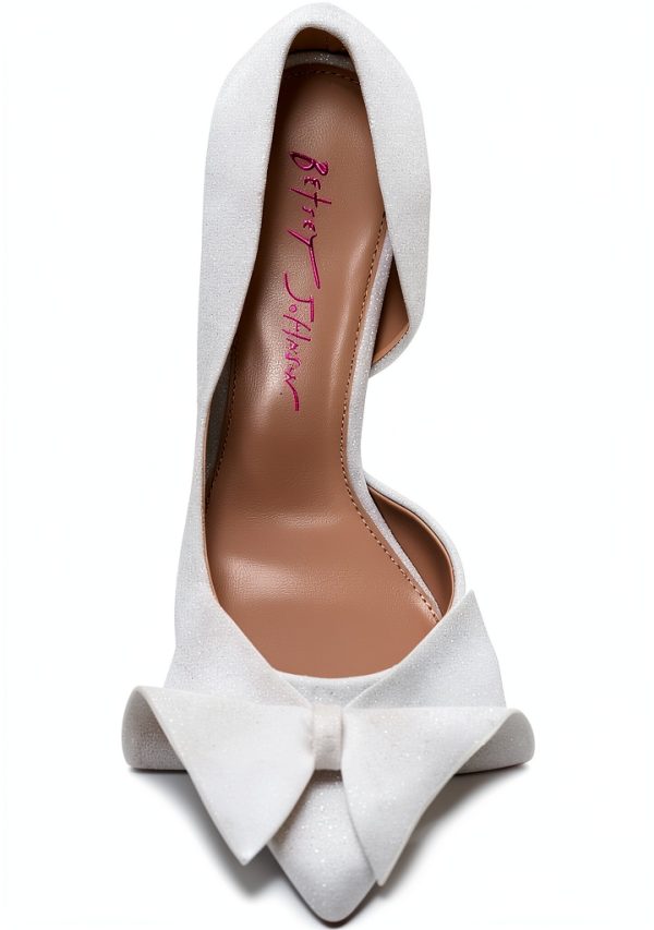 Betsey Johnson Womens Pumps Bow Detail Medium Width Shoes-4