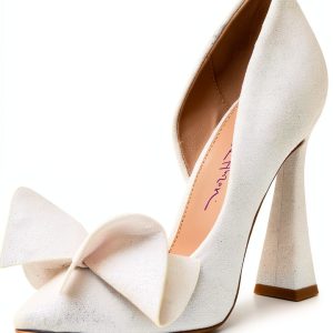 Betsey Johnson Womens Pumps Bow Detail Medium Width Shoes-0