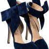 CS-3374 Womens Pumps Stiletto Heel Pointed Toe Bowknot-3