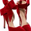 CS-3374 Womens Pumps Stiletto Heel Pointed Toe Bowknot-3