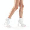 COLETER Womens Stiletto Ankle Boots Pointed Toe Rivets-6