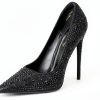 Rhinestone High Heels Womens Sparkling Pumps 4.7 Inch Heel-2