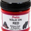 Angelus Walk on Red Paint Restorer Shoe Sole Repair-0