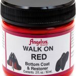 Angelus Walk on Red Paint Restorer Shoe Sole Repair-0