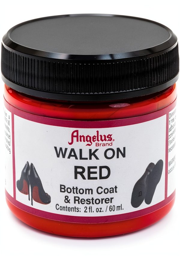 Angelus Walk on Red Paint Restorer Shoe Sole Repair-0