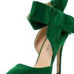 Women Pumps Stiletto Heel Bowknot Detachable Fashion Shoes-0