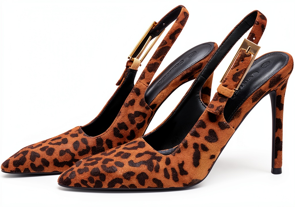 Coutgo slingback pumps in multiple colors displayed on a sleek background