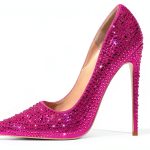 Rhinestone High Heels Womens Sparkling Pointed Toe Pumps-0
