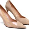 Coutgo Womens Pumps Stiletto Heels Pointed Toe Slip On-0
