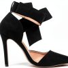CS-3374 Womens Pumps Stiletto Heel Pointed Toe Bowknot-6