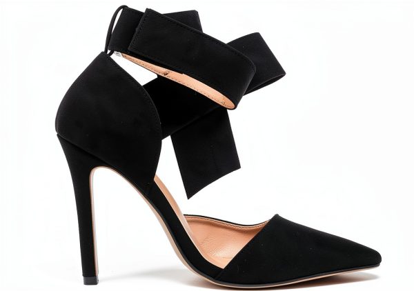 CS-3374 Womens Pumps Stiletto Heel Pointed Toe Bowknot-6