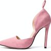 CS-3374 Womens Pumps Stiletto Heel Pointed Toe Bowknot-6
