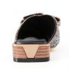 BGYJMTRCVHU Womens Mules Rhinestone Flats Comfortable Non-4