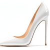 QUN Womens Pumps Patent Leather Heels Comfortable Fit-0