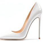 QUN Womens Pumps Patent Leather Heels Comfortable Fit-0