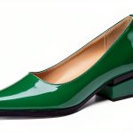 LingxiaUne Womens Pumps Pointed Toe Low Heel Dress Shoes-0